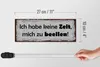 Holzschild Spruch 27x10cm habe keine Zeit mich zu beeilen Produktbild-Vorschau 6