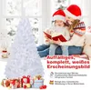GOPLUS 150 cm Künstlicher Weihnachtsbaum, Weißer Tanne Produktbild-Vorschau 6
