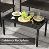 4dílná souprava proutěného zahradního nábytku s robustním Náhled obrázku produktu 4