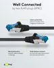 Goobay CAT 6A Patchkabel, S/FTP (PiMF), Schwarz, 5 m, LSZH Produktbild-Vorschau 4