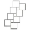 vidaXL Étagère cube gris béton 90x15x119 cm Bois composite Voir les images du produit 4