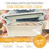 KRUSTENZAUBER Emaille Brotbackfrom mit Deckel inkl. Gärkorb Produktbild-Vorschau 5