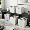 2 Stück Weiß Faltbox 32 x 32 x 32 cm Aufbewahrungsbox Produktbild-Vorschau 2