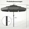 Parasol COSTWAY φ300cm, parasol de jardin à 3 niveaux avec Voir les images du produit 3