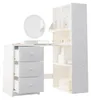 Scrivania angolare con libreria, dimensioni 117x63x135 cm, Anteprima dell’immagine prodotto 6