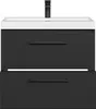 Badplaats Badezimmermöbel Florence 01 60 cm – Schwarz Matt Produktbild-Vorschau 3