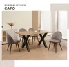 Albatros Esszimmerstühle mit Samt-Bezug 4er Set CAPO, Grau Produktbild-Vorschau 3