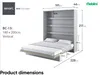 MEBLINI Schrankbett Bed Concept - Wandbett mit Lattenrost - Produktbild-Vorschau 8