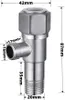 INF Valvola ad angolo a tre vie in acciaio inox 304 - Anteprima dell’immagine prodotto 4