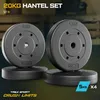 TREX SPORT Hantelscheiben Set 20kg (4x5kg) TX-020BS | Produktbild-Vorschau 2