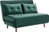 2-Sitzer Schlafsofa in Velours flaschengrün - URIBIA Produktbild-Vorschau 9