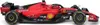 A red Formula 1 race car with black and yellow accents, shown from the side against a white background. Podgląd zdjęcia produktu