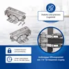 Scharnier Set 2x passend wie Bosch 00481147 Türscharnier Produktbild-Vorschau 3