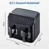 LIFE P20 XXL Twin Doppelzonen-Heißluftfritteuse MD 11760 Produktbild-Vorschau 8