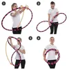 Faltbarer Anfänger Hula Hoop Reifen, Neon-Gelb Ø100cm Produktbild-Vorschau 5