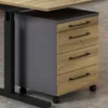 Büromöbel Set Schreibtisch mit Rollcontainer PRATO-01 in Produktbild-Vorschau 4