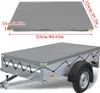 Anhängerplane Flachplane 215x125x13cm Anhängerabdeckung PVC Produktbild-Vorschau 3