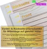 An image showing wooden door panels with text explaining how to distinguish between the front and back sides. Produktbild-Vorschau