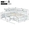 okwish Jugendbett Klassische Kinderbett 140x200cm mit Produktbild-Vorschau 6