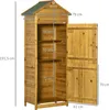 Outsunny Holz Gerätehaus Geräteschrank Gartenschrank 2 Produktbild-Vorschau 3