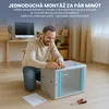 Extralink Rackmount skriňa 9U 600x600 Sivá montáž na stenu Náhľad obrázku produktu 5