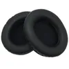 Two black ear pads for headphones are shown against a white background. Produktbild-Vorschau