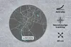 MuchoWow® Mauspad Mousepad Karte - Lingen - Blau - Produktbild-Vorschau 2