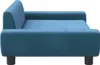 vidaXL Pelech pre psa modrý 100x54x33 cm zamatový Náhľad obrázku produktu 4