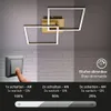 Lampada da soffitto a LED, marrone dorato, 2x LED/11W Anteprima dell’immagine prodotto 3