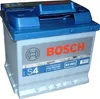 A Bosch S4 car battery is shown against a white background. Produktbild-Vorschau