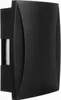 A black doorbell mounted on a wall. Podgląd zdjęcia produktu