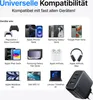 A collage of various electronic devices and a charger, illustrating universal compatibility. Produktbild-Vorschau