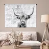 MuchoWow® Wandteppich Wandbehang Schottisches Hochlandrind Produktbild-Vorschau 5