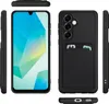 Multiple views of a black phone case with a card slot. Produktbild-Vorschau