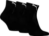 Uni Knöchelsocken mit Frottee-Sohle 3er-Pack – Schwarz – Produktbild-Vorschau 3