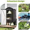 Tuinkast van metaal, 88x69x160 cm, met bodem en 2 Productafbeelding-voorbeeld 4