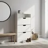 Szafka na buty Relaxdays z półką, wymiary: 140 x 80 x 24 Podgląd zdjęcia produktu 2