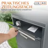 Paketbox mit Zeitungsfach Anthrazit, Paketbriefkasten, Produktbild-Vorschau 2