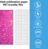 10 pcs Papier transfert sublimation 11,4x30,5 cm paillettes Voir les images du produit 6