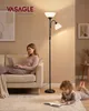 VASAGLE Deckenfluter Stehlampe mit Verstellbarer Leselampe Produktbild-Vorschau 1