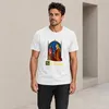 Camiseta para hombre, color blanco, talla L, con el texto Vista previa de la imagen del producto 3