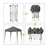 Bestlivings Faltpavillon 3 x 3 m ( Anthrazit ) Pop-Up Produktbild-Vorschau 3