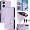 Leder Hülle für Oppo A60 Süße Katze Flip Case Brieftasche Produktbild-Vorschau 1