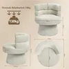 Duhome Drehsessel Modern Loungesessel aus Chenille Produktbild-Vorschau 2