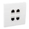 Piastra a parete Ethernet Cat 6, da presa a presa a 4 Anteprima dell’immagine prodotto 1