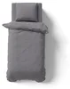2-tlg Premium Damast Bettwäsche 135x200 + 80x80 cm mit YKK Produktbild-Vorschau 3