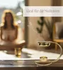 Räucherstövchen mit Sieb - Gold mit Bogen, Edles Design für Produktbild-Vorschau 3