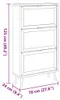 Finori Schuhschrank Bali 49A Sonoma-Eiche und Raffia-Druck Produktbild-Vorschau 8