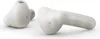 Two white wireless earbuds are shown on a white background. Produktbild-Vorschau