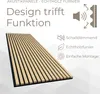 Akustikpaneel mit Holzfurnier in heller Eiche - 2700x600 mm Produktbild-Vorschau 3